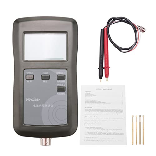 Hduacuge YR1035 Messgerät für interne Widerstandstests, Lithium-Akku, hohe Präzision, Tester, Gruppe 18650, Elektrofahrzeug, 100 V Hduacuge YR1035 Messgerät für interne Widerstandstests, Lithium-Akku, hohe Präzision, Tester, Gruppe 18650, Elektrofahrzeug, 100 V von Hduacuge