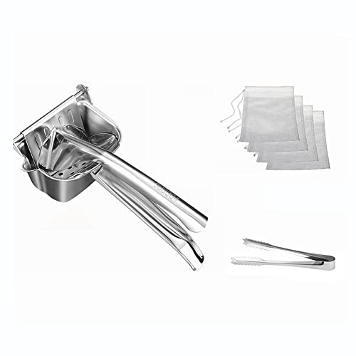 Hduacuge Zitruspresse aus Edelstahl, Handpresse, Heavy Duty Extractor Maker, Orange von Hduacuge