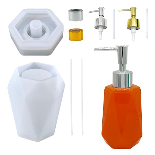 Silikonformen Gießformen Silikon Epoxidharz Formen - 10PCS Silikon Gießform Handwerk DIY Set für Seifenspender Raumduft Diffusor Flasche für Handseife Seife Lotion Duschgel Ätherische Öl Silikonformen Gießformen Silikon Epoxidharz Formen - 10PCS Silikon Gießform Handwerk DIY Set für Seifenspender Raumduft Diffusor Flasche für Handseife Seife Lotion Duschgel Ätherische Öl von HeDaKang