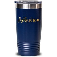 Aotearoa Becher Mit Deckel, Neuseeland Trinkglas Geschenke, Isolierte Trinkgläser Geschenkidee, Edelstahl Tumbler von HeTohu