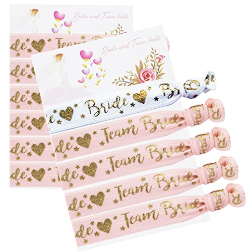 1PCS Braut to Be&10PCS Team Bride Armbänder, als edles Accessoire und Deko zum Junggesellenabschied für, Spiele Zubehör für Bachelorette Party (1 Braut/10 Teams Champagnerfarbe) von HeaHap