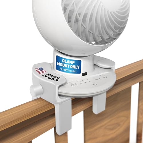 Head Concepts Klemme Lüfterhalterung für Woozoo Ventilator – Etagenbett & Schlafsaal – College Dorm Essentials – kompatibel mit 21 cm Woozoo Modellen (Lüfter nicht im Lieferumfang enthalten) von Head Concepts