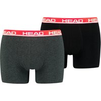 Head Boxershorts "HEAD BASIC BOXER 2P", (2er Pack), mit elastischem Logobund von Head
