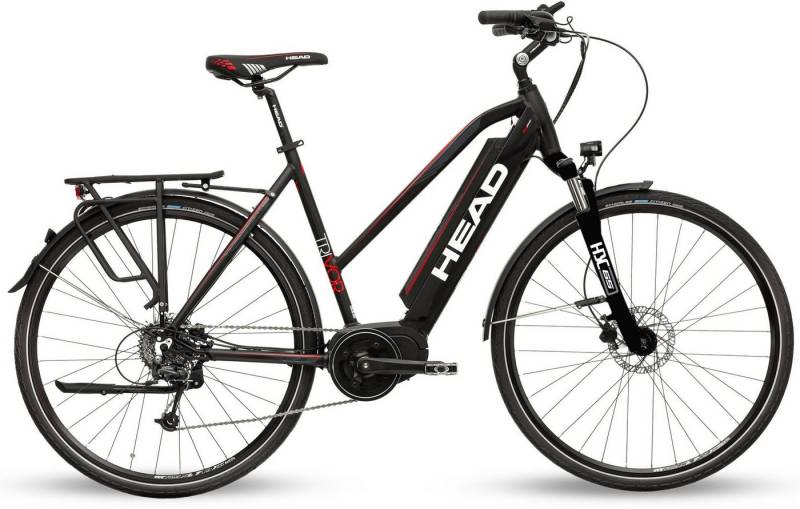 Head E-Bike Trivor, 9 Gang S-Ride RDM300 Schaltwerk, Kettenschaltung, Mittelmotor, 576 Wh Akku von Head