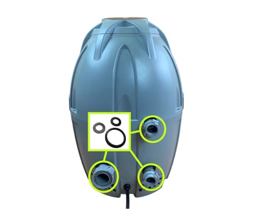 Headseal Premium Ersatzdichtungen für Best-Way Lay Z Spa AirJet - Inklusive A, B & C Silikondichtungen - Auslaufsichere Passform für eiförmige Heizungspumpen - Kompatibel mit allen Modellen von HeadSeal.com