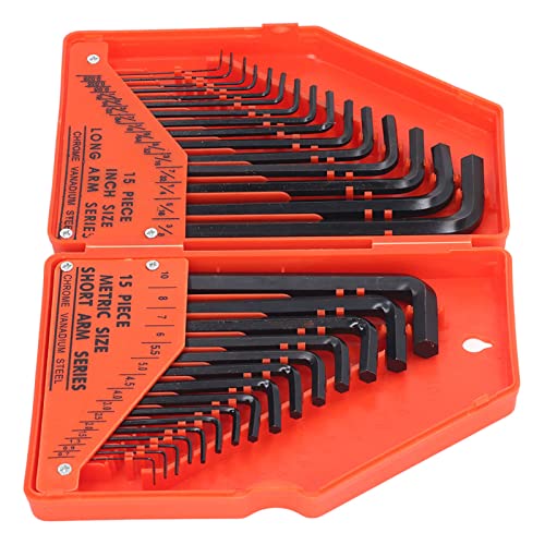 30 PCs Sechskantschlüssel Set 45 Stahlmaterial Langlebiges Praktisches Werkzeug für Installationsarbeiten in der Möbelindustrie Hex Key Set Hex Key Combo Geeignet 30 PCs Sechskantschlüssel Set 45 Stahlmaterial Langlebiges Praktisches Werkzeug für Installationsarbeiten in der Möbelindustrie Hex Key Set Hex Key Combo Geeignet von Headerbs