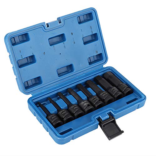 Allen Hex Bit Socket, 8Pcs 1/2" Inch Drive Air Allen Hex Key Bit Socket Set with Solid Storage Case H5 / H6 / H8 / H10 / H12 / H14 / H17 / H19 von Headerbs