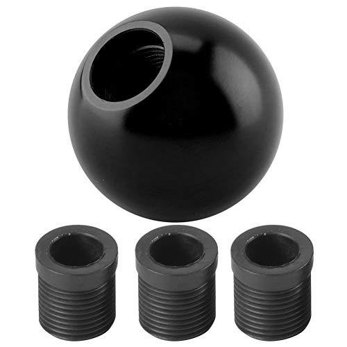 Auto Universal Manueller Schaltknauf Schaltkopf Runde Kugelform(Schwarz) von Headerbs
