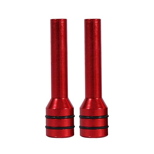 Autotürschlossknopf, 2Pcs Universal Auto LKW Aluminium Innentürschlossknopf Pins Abdeckung(rot) von Headerbs