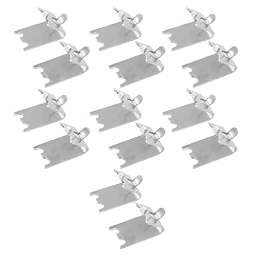 Gefrierschrank-Regal-Schnalle, 14 Stück, Konkaves Design, Kühlschrank-Regal-Clip für den Hausgebrauch von Headerbs