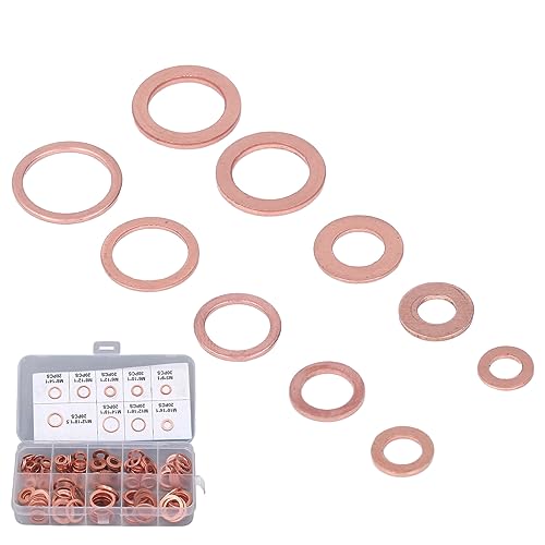 Headerbs 200pcs Ölabflussschrank Dichtung Rotkupferheizung Verarbeitung 9 Typen Ölversiegelungsstecker Waschmaschine M5-14 Headerbs 200pcs Ölabflussschrank Dichtung Rotkupferheizung Verarbeitung 9 Typen Ölversiegelungsstecker Waschmaschine M5-14 von Headerbs