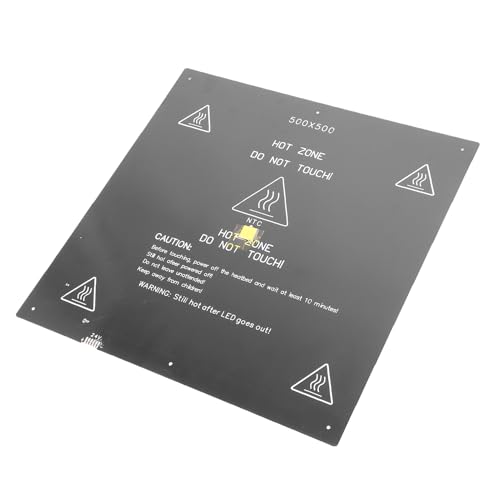 Headerbs 3D -Druckerheizungsplatte Aluminiumlegierung 500x500mm Gute Leistung für -Enthusiasten von Headerbs