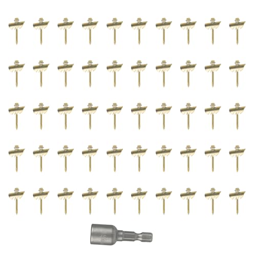 Headerbs 50pcs Zahnzaun Nägel Staples Fastener Verzinkte Edelstahl mit Gummi -Waschmaschine für Drahtgitterzäune Headerbs 50pcs Zahnzaun Nägel Staples Fastener Verzinkte Edelstahl mit Gummi -Waschmaschine für Drahtgitterzäune von Headerbs
