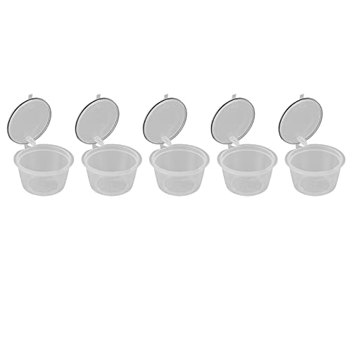 5Pcs 50ml Wiederverwendbare Kaffeekapsel Kaffeefiltertasse Kaffeepad mit Löffel für DOLCE GUSTO Kaffeemaschine(transparent) von Headerbs