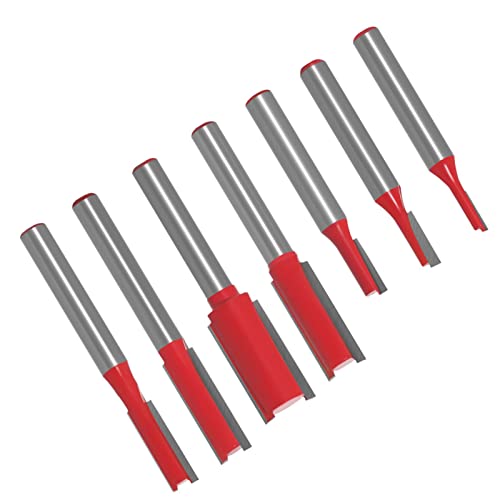 Headerbs 7pcs 2 Flöte Straight Router Bits Zement Carbid Flush Trimm Bit Holzbearbeitung Headerbs 7pcs 2 Flöte Straight Router Bits Zement Carbid Flush Trimm Bit Holzbearbeitung von Headerbs