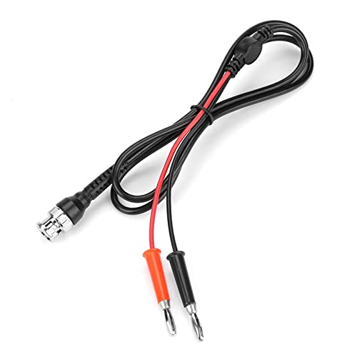 Headerbs Banana Plug Connector Banana BNC Bananenstecker -Adapter BNC Kabel Bananen -Stecker Test P1209 Schwarzes Rot Testkabel für Oszilloskope 2 TEAT Kabel Enthalten von Headerbs