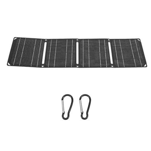 Headerbs Faltbare Solarpanel 2 USB 5V 40W Tragbares Ladegerät Solarklapppanel für Telefone Tablets Camping -Wanderwanderung Rucksack von Headerbs