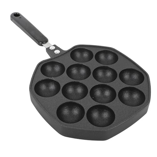 Headerbs Kompakte Takoyaki Maker -Pfanne Non -Stick Takoyaki Pan Kochplatte für Japanische Tintenfischbällchen Party von Headerbs