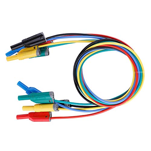 Headerbs Präzisionsmessung 5pcs Bananenstopfen Kabel Silikon Beschichtet Leicht zu Verwenden 14 AWG -Kupferdraht mit Schweißverbindung für Multimeter -Netzteile 1000 V/10a 1m Länge 5 Headerbs Präzisionsmessung 5pcs Bananenstopfen Kabel Silikon Beschichtet Leicht zu Verwenden 14 AWG -Kupferdraht mit Schweißverbindung für Multimeter -Netzteile 1000 V/10a 1m Länge 5 von Headerbs