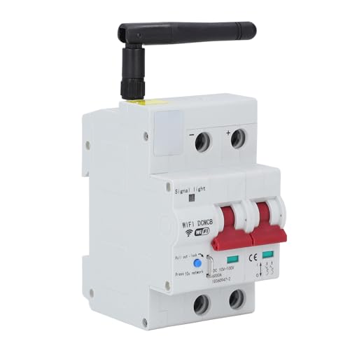 Headerbs Smart DC Circuit Breaker, WLAN, Voice Controllable, Fernbedienung, für Batteriestromsysteme, Solar-Photovoltaiksysteme, Eingebaute Sicherheitsschloss, Flammhe Headerbs Smart DC Circuit Breaker, WLAN, Voice Controllable, Fernbedienung, für Batteriestromsysteme, Solar-Photovoltaiksysteme, Eingebaute Sicherheitsschloss, Flammhe von Headerbs