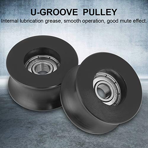 Headerbs U-Grove 0840UU U-Typ-Rollenräder Vom Typ U-Typ, 4pcs für Tür- und Fensterverfolgung, Intern von Headerbs