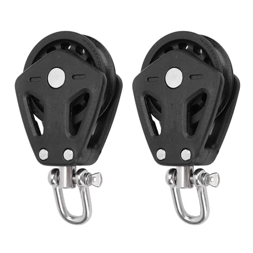 Headerbs Universelle Einkopfscheibe -Trageblocke Hohe Belastungskapazität für Kanus Segelboot 2pcs (Sperren) von Headerbs