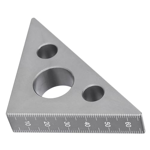 Kleine Größe Leicht zu Transportieren und zu Speichern mit Guter Leistung Aluminiumlegierung Messwerkzeug Herrscher für Blaupause und Architektur Dreieckskala Lineal 3,7 X 2,7 X 0,6 Zoll Rechts Winkel von Headerbs