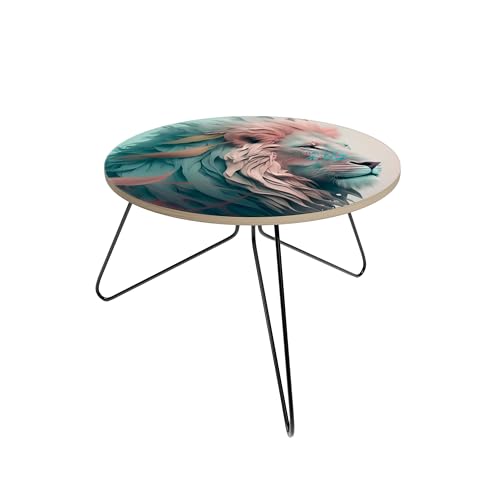 HEALANCY - Couchtisch Rund - Moderner Beistelltisch für Wohnzimmer mit Metallgestell - Sofatisch Couchtisch stilvoll, stabil & pflegeleicht - Beistelltisch HEALANCY - Couchtisch Rund - Moderner Beistelltisch für Wohnzimmer mit Metallgestell - Sofatisch Couchtisch stilvoll, stabil & pflegeleicht - Beistelltisch von Healancy Biomedical