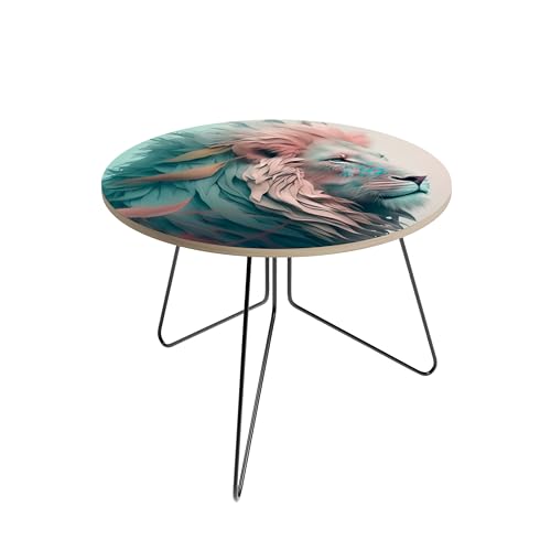 HEALANCY - Couchtisch Rund - Moderner Beistelltisch für Wohnzimmer mit Metallgestell - Sofatisch Couchtisch stilvoll, stabil & pflegeleicht - Beistelltisch HEALANCY - Couchtisch Rund - Moderner Beistelltisch für Wohnzimmer mit Metallgestell - Sofatisch Couchtisch stilvoll, stabil & pflegeleicht - Beistelltisch von Healancy Biomedical