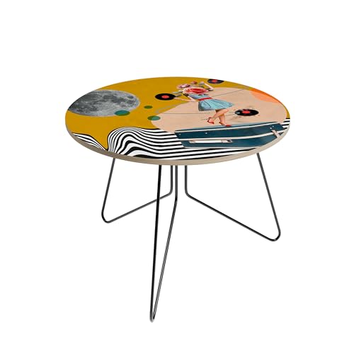 HEALANCY - Couchtisch Rund - Moderner Beistelltisch für Wohnzimmer mit Metallgestell - Sofatisch Couchtisch stilvoll, stabil & pflegeleicht - Beistelltisch HEALANCY - Couchtisch Rund - Moderner Beistelltisch für Wohnzimmer mit Metallgestell - Sofatisch Couchtisch stilvoll, stabil & pflegeleicht - Beistelltisch von Healancy Biomedical
