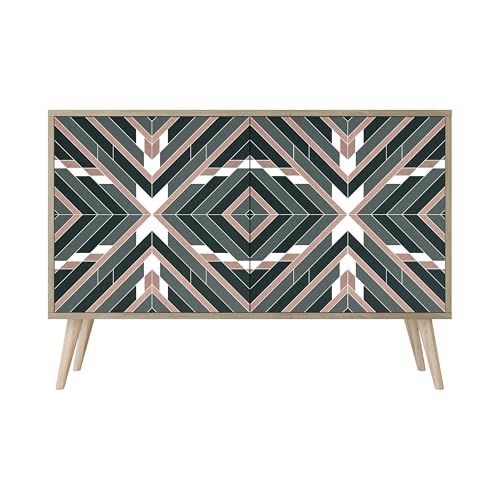 HEALANCY Komodenschrank - Kommode mit 2 Türen- Flurkommode- Schrank - Highboard - Kleiderschrank Möbel - Wohnzimmer Schlafzimmer Esszimmer Flur - Sideboard- Riva-Eiche HEALANCY Komodenschrank - Kommode mit 2 Türen- Flurkommode- Schrank - Highboard - Kleiderschrank Möbel - Wohnzimmer Schlafzimmer Esszimmer Flur - Sideboard- Riva-Eiche von Healancy Biomedical