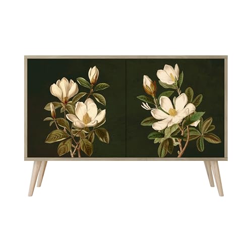 HEALANCY Komodenschrank - Kommode mit 2 Türen- Flurkommode- Schrank - Highboard - Kleiderschrank Möbel - Wohnzimmer Schlafzimmer Esszimmer Flur - Sideboard- Riva-Eiche von Healancy Biomedical