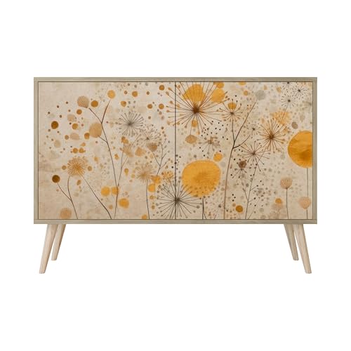 HEALANCY Komodenschrank - Kommode mit 2 Türen- Flurkommode- Schrank - Highboard - Kleiderschrank Möbel - Wohnzimmer Schlafzimmer Esszimmer Flur - Sideboard- Riva-Eiche HEALANCY Komodenschrank - Kommode mit 2 Türen- Flurkommode- Schrank - Highboard - Kleiderschrank Möbel - Wohnzimmer Schlafzimmer Esszimmer Flur - Sideboard- Riva-Eiche von Healancy Biomedical