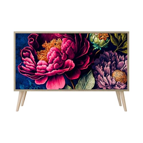 HEALANCY Komodenschrank - Kommode mit 2 Türen- Flurkommode- Schrank - Highboard - Kleiderschrank Möbel - Wohnzimmer Schlafzimmer Esszimmer Flur - Sideboard- Riva-Eiche HEALANCY Komodenschrank - Kommode mit 2 Türen- Flurkommode- Schrank - Highboard - Kleiderschrank Möbel - Wohnzimmer Schlafzimmer Esszimmer Flur - Sideboard- Riva-Eiche von Healancy Biomedical