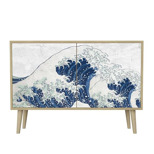 HEALANCY Komodenschrank - Kommode mit 2 Türen- Flurkommode- Schrank - Highboard - Kleiderschrank Möbel - Wohnzimmer Schlafzimmer Esszimmer Flur - Sideboard- Riva-Eiche HEALANCY Komodenschrank - Kommode mit 2 Türen- Flurkommode- Schrank - Highboard - Kleiderschrank Möbel - Wohnzimmer Schlafzimmer Esszimmer Flur - Sideboard- Riva-Eiche von Healancy Biomedical