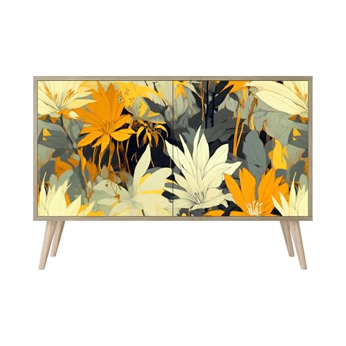 HEALANCY Komodenschrank - Kommode mit 2 Türen- Flurkommode- Schrank - Highboard - Kleiderschrank Möbel - Wohnzimmer Schlafzimmer Esszimmer Flur - Sideboard- Riva-Eiche HEALANCY Komodenschrank - Kommode mit 2 Türen- Flurkommode- Schrank - Highboard - Kleiderschrank Möbel - Wohnzimmer Schlafzimmer Esszimmer Flur - Sideboard- Riva-Eiche von Healancy Biomedical