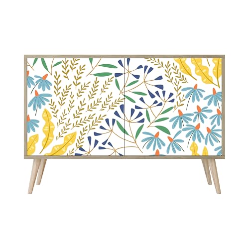 HEALANCY Komodenschrank - Kommode mit 2 Türen- Flurkommode- Schrank - Highboard - Kleiderschrank Möbel - Wohnzimmer Schlafzimmer Esszimmer Flur - Sideboard- Riva-Eiche HEALANCY Komodenschrank - Kommode mit 2 Türen- Flurkommode- Schrank - Highboard - Kleiderschrank Möbel - Wohnzimmer Schlafzimmer Esszimmer Flur - Sideboard- Riva-Eiche von Healancy Biomedical