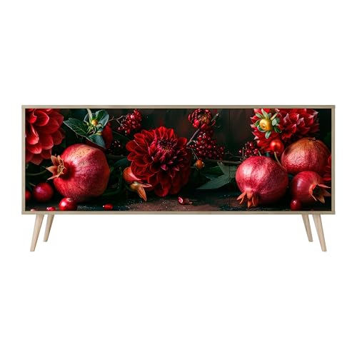 HEALANCY Komodenschrank - Kommode mit 3 Türen- Flurkommode- Schrank - Highboard - Kleiderschrank Möbel - Wohnzimmer Schlafzimmer Esszimmer Flur - Sideboard- Riva-Eiche HEALANCY Komodenschrank - Kommode mit 3 Türen- Flurkommode- Schrank - Highboard - Kleiderschrank Möbel - Wohnzimmer Schlafzimmer Esszimmer Flur - Sideboard- Riva-Eiche von Healancy Biomedical