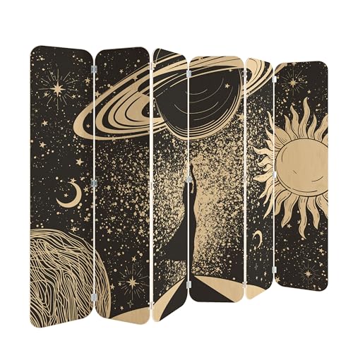 HEALANCY Paravent Raumteiler - 6-teilig Raumtrenner, Druck 1-Seite - Premium QUALITÄT 100% Holz - Raumtrenner - Trennwand Wohnung - Room Divider - Spanische Wand Deko Modern Sichtschutz HEALANCY Paravent Raumteiler - 6-teilig Raumtrenner, Druck 1-Seite - Premium QUALITÄT 100% Holz - Raumtrenner - Trennwand Wohnung - Room Divider - Spanische Wand Deko Modern Sichtschutz von Healancy Biomedical