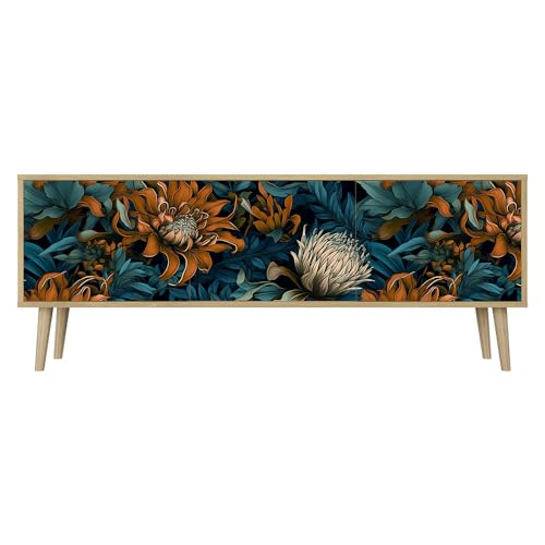 Healancy Biomedical TV Schrank mit Türen - Kommode - Fernsehschrank - Lowboard - Fernsehtisch - Wohnzimmer Möbel - Board mit Stauraum - Tisch - Sideboard - Fernsehrregal Riva-Eiche Healancy Biomedical TV Schrank mit Türen - Kommode - Fernsehschrank - Lowboard - Fernsehtisch - Wohnzimmer Möbel - Board mit Stauraum - Tisch - Sideboard - Fernsehrregal Riva-Eiche von Healancy Biomedical