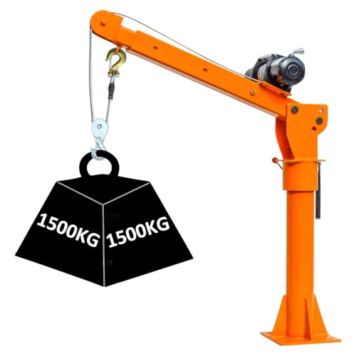 Healand 3300 lb elektrischer Pickup-Kran Klappkran 12000 lb 12Vor24V elektrische Winde, lackierter Stahlausleger, 360° drehbar für Pickup-Trucks,24v von Healand