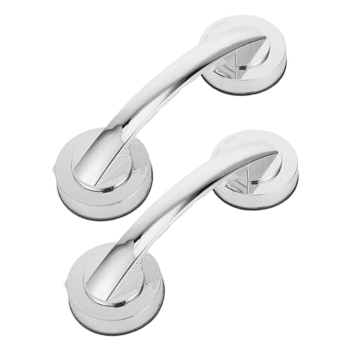 Healeved 2 STÜCK Starker Haltegriff mit Saugnapf Rutschfeste Schwere Saugnäpfe für Badewanne und Dusche Ergonomischer Wasserfester Handgriff für Glas Seniorengerecht von Healeved