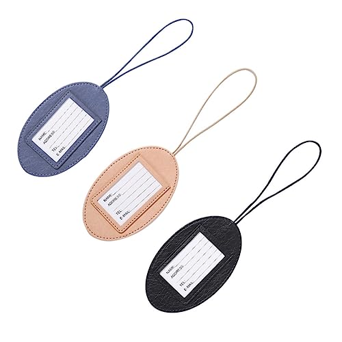 Healeved 2 Sätze Multifunktionale Gepäckanhänger Pu Lustige Reisemarke Mit Cartoon Design Robustes Id Etikett Für Koffer Handtaschen Für Reisen Als Zufällige 3 Stücke * 2 von Healeved