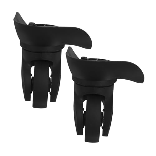 Healeved 2 Stück Kofferraum-Universal rad Schwenkräder für Koffer Austausch der Taschenräder Reisekoffer -Caster -Rad Gepäckrad tauschen Radersatz für Gepäck Reisekofferrollen pp Schwarz von Healeved