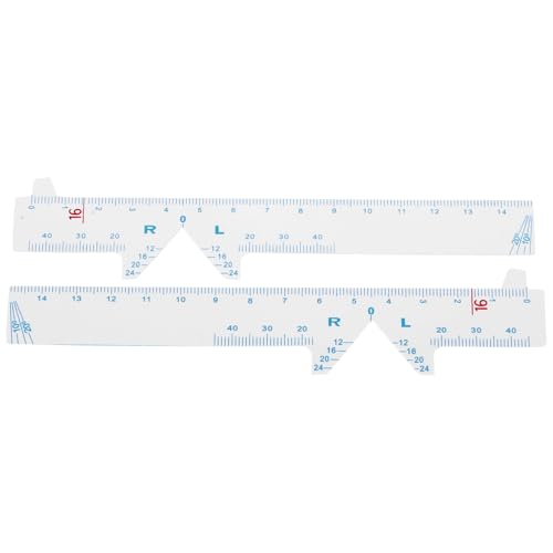 2St Pupillenabstandslineal Aus Pvc, Präzises Messwerkzeug Für Optiker Und Optometristen, Multifunktions-Pupillometer Zur Messung Des Augenabstands, Leichtes Und Praktisches Lineal Für Brillen von Healeved