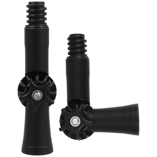 Healeved 2St Verstellbarer Universaladapter FüR Teleskopstangen, 360° Drehbarer Winkelverbinder Aus Abs, Passend FüR 18Mm Amerikanisches Gewinde, ZubehöR FüR Wischmopp, Besen, Staubwedel Und Abzieher von Healeved