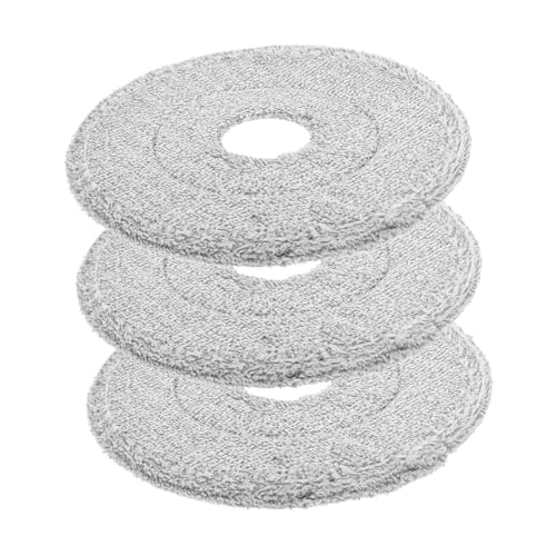 Healeved 3Stücke Teiliges Baumwoll-moppkopf Waschbare Reinigungsaufsätze für Wischmopp Wiederverwendbare Ersatzköpfe für Hartbodenreinigung Kompatibel mit Fliesen und Marmor von Healeved