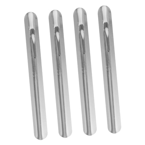 Healeved 4 Stück Edelstahl Krümelreiniger Tisch Krümelkehrer für Restaurant und Zuhause Effizienter Brotkrümel Sammler Hygienischer Tragbarer Brotkrümel Schaber für Servicemitarbeiter von Healeved