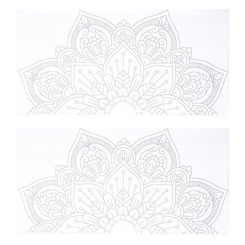 Healeved Aufkleber Mandala Weiss 2 Wandaufkleber 1 Stück 42 ​​x 82 Cm Mandala-blumenmuster Wandaufkleber Schlafzimmer Wohnzimmer Abnehmbarer Wandaufkleber (weiß) Wandaufkleber Mandala Weiß von Healeved