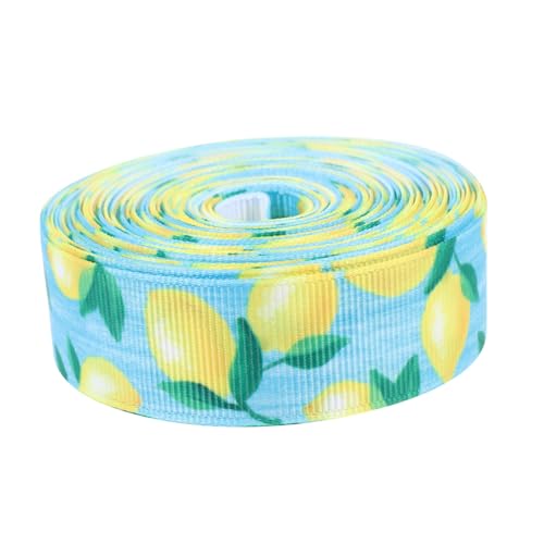 Healeved Dekoratives Zitronen-grosgrain-band Breit Lang Robustes Party-dekoband für Geschenkverpackung DIY Wiederverwendbar Glatte Oberfläche Sommerliches Fruchtmuster für Festlichkeiten Healeved Dekoratives Zitronen-grosgrain-band Breit Lang Robustes Party-dekoband für Geschenkverpackung DIY Wiederverwendbar Glatte Oberfläche Sommerliches Fruchtmuster für Festlichkeiten von Healeved